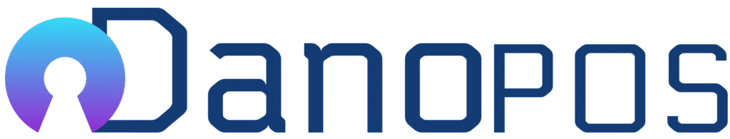 Logo for danopos i nye farver